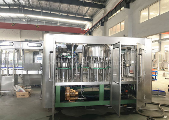 4.03KW Monoblock Juice Filling And Capping Machine , Orange Juice Production Line With PLC