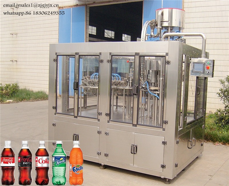 PET Bottle Beverage Filling Machine / Carbonated Drinks Production Lines